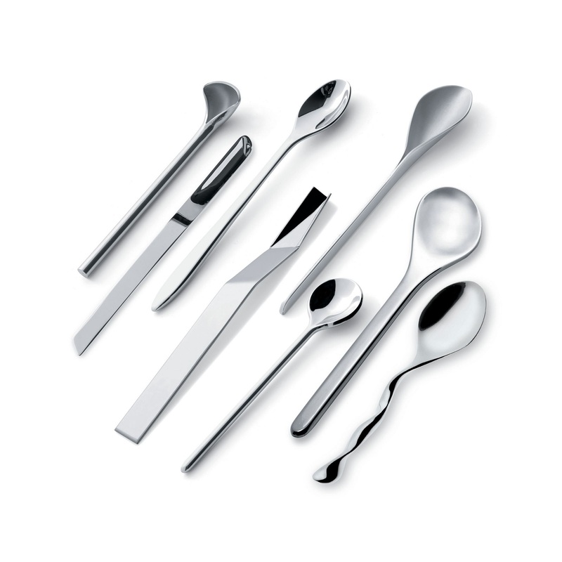 Alessi Assorted Set of 8 Espresso Spoons