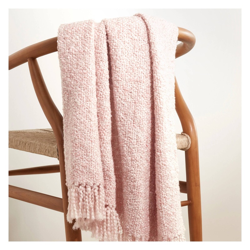 Boucle Throw | Pink