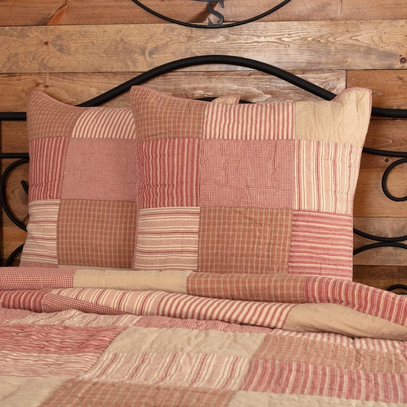 Sawyer Mill Red Quilted Euro Sham 26×26