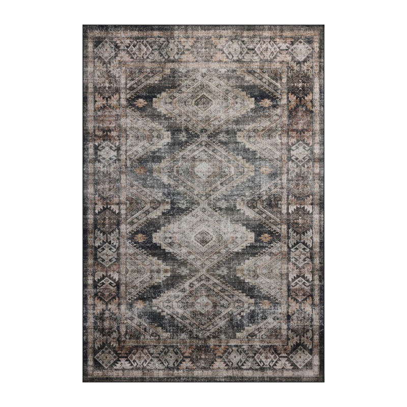 Amber Lewis x Loloi Josie Ink / Earth Washable Rug