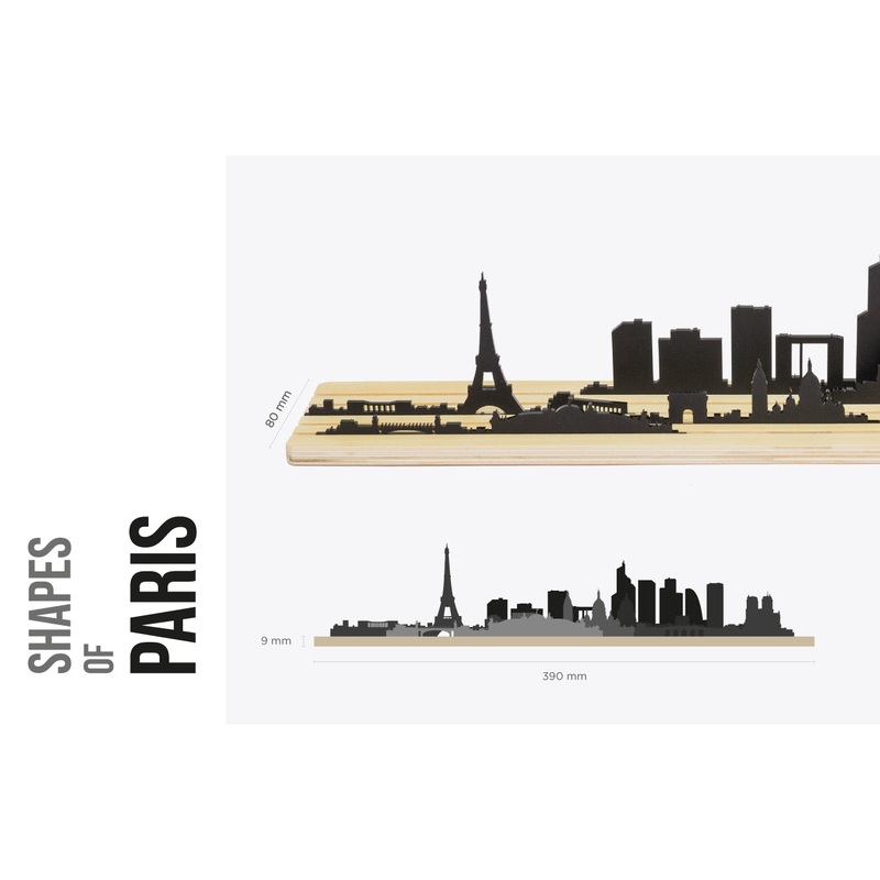 Decoration Paris Skyline Silhouette Architect Design Object
