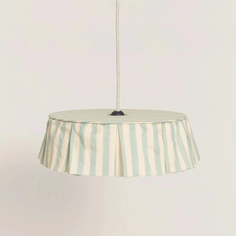 Pendant lampshade diam. 40cm Vibes – Turquoise Stripes