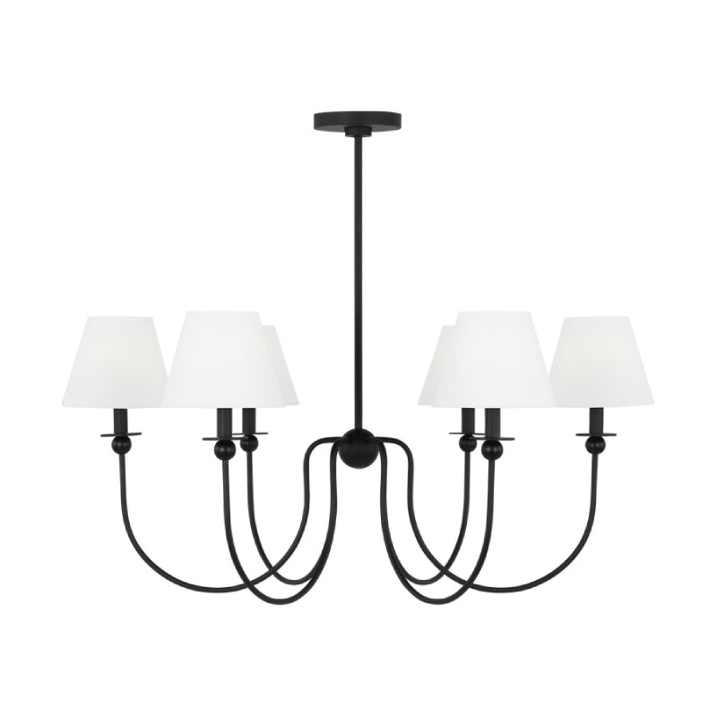 Visual Comfort DJC1246 Elsay 6-lt 36″ Large Chandelier