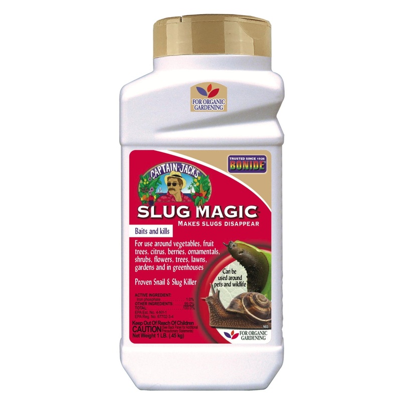 Bonide Captain Jack’s Slug Magic, Baits and Kills Slugs, for Organic Gardening, Granular Application