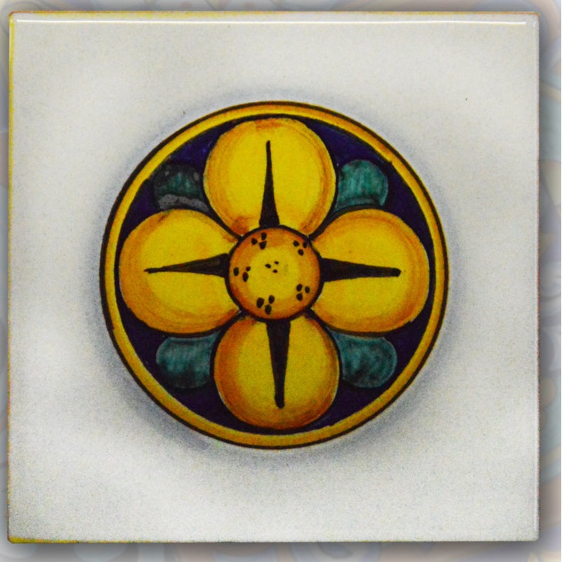 FRANCESCA NICCACCI: Deruta Vario Hand Painted Wall Tile