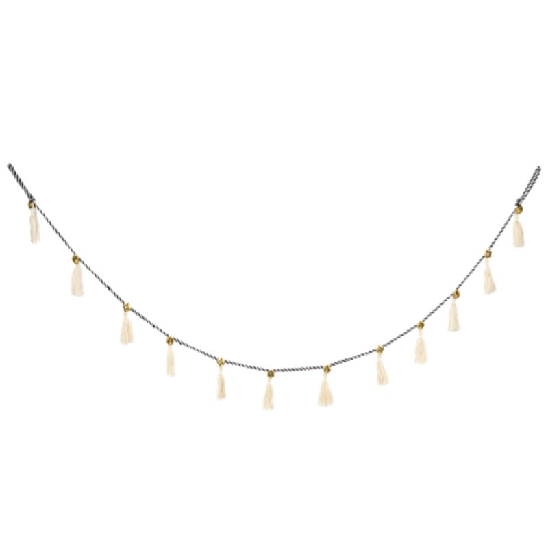 Ganz Holiday Decorations, Tassel with Jingle Bell Garland, 72″