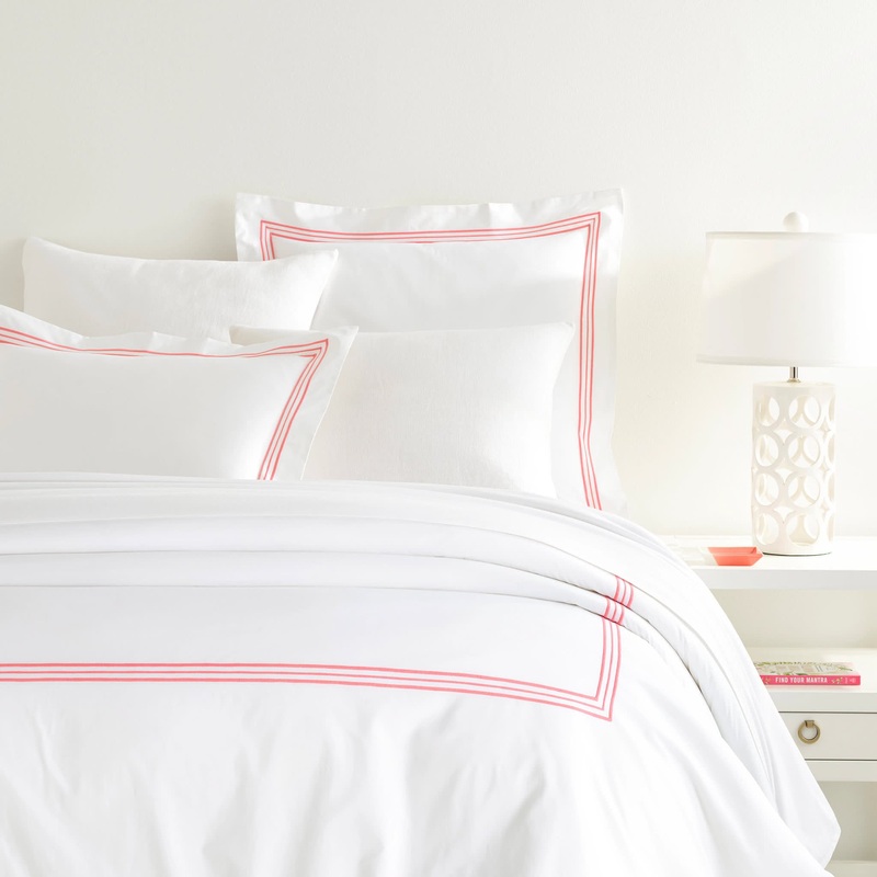 Trio Duvet Cover | Coral