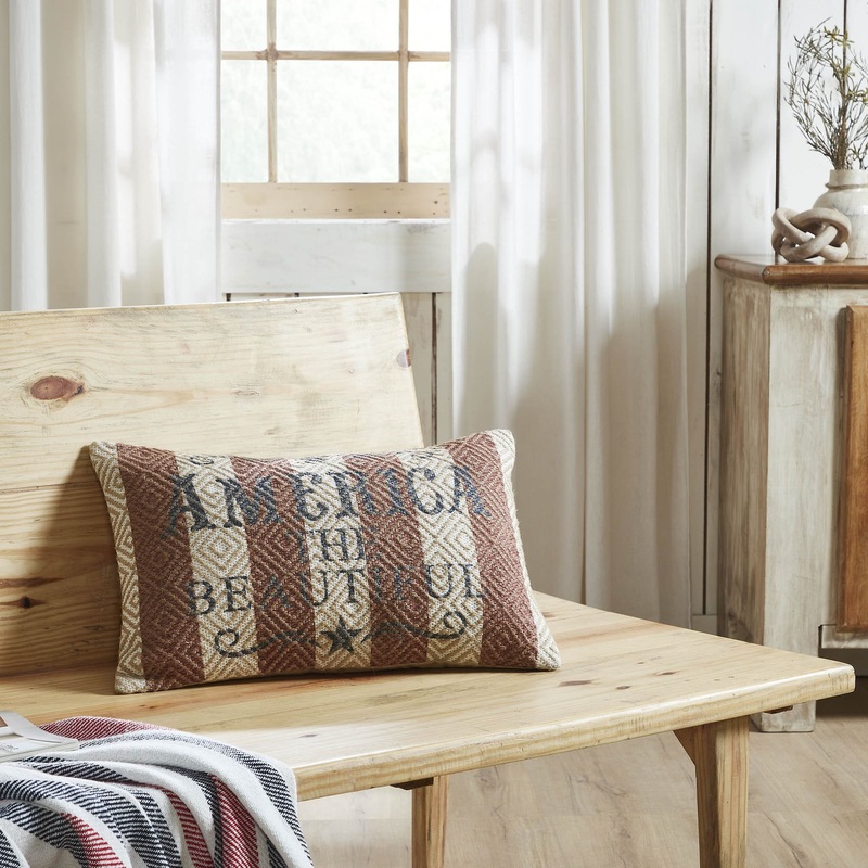 America The Beautiful Pillow 14×22