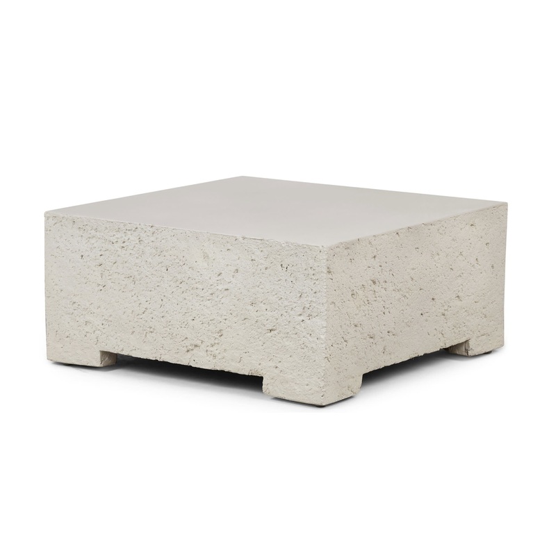 Byron Outdoor Coffee Table | White