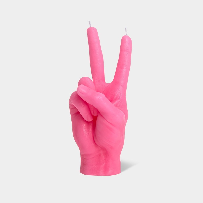 CandleHand “Peace” Candle – Pink