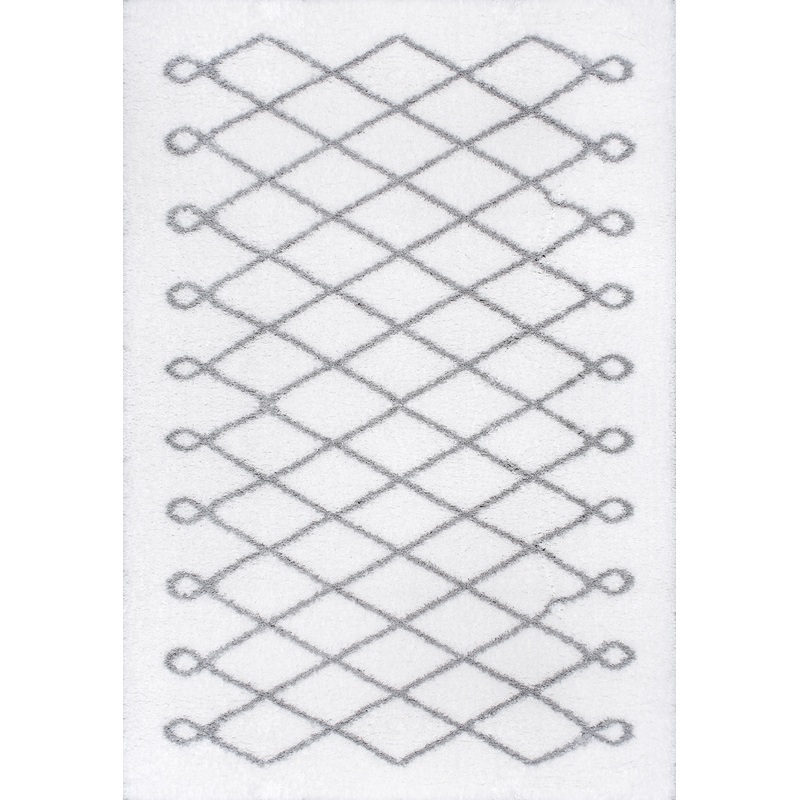 Diamond Loop Rug | Grey