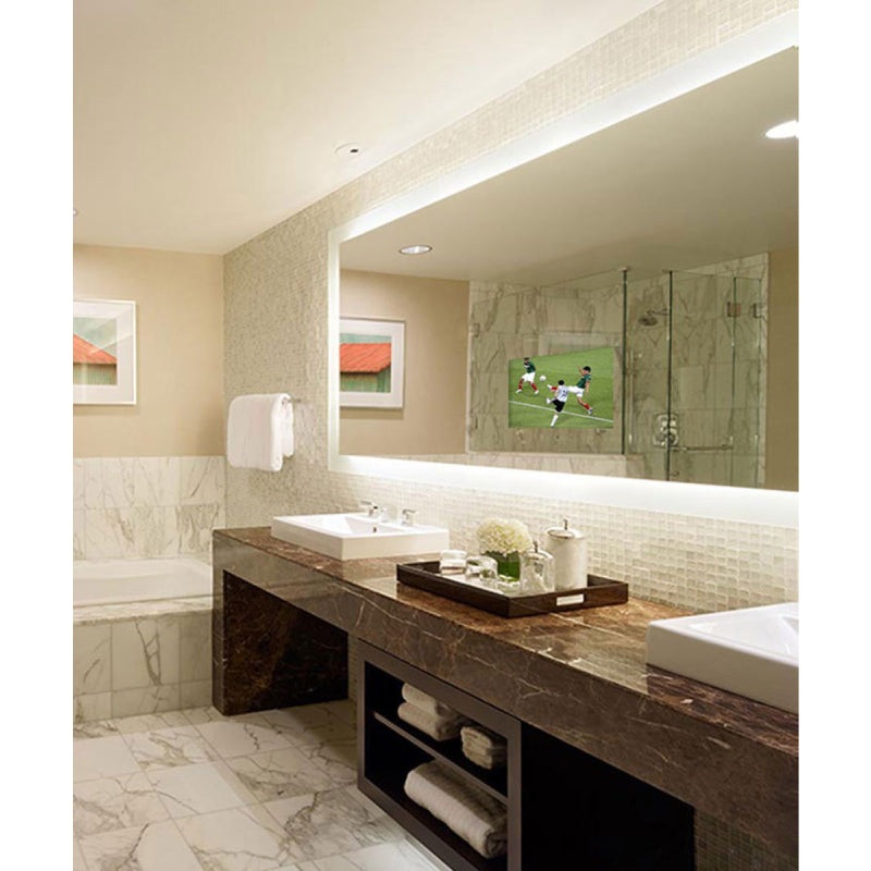 Electric Mirror Silhouette 48″ x 42″ Lighted Mirror TV with 21″ TV