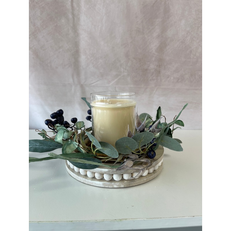 Eucalyptus Oats & Blueberry Candle Ring