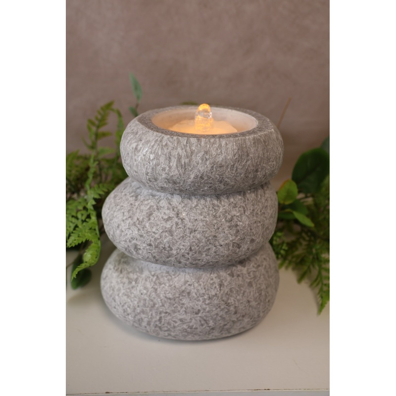 Stone Stack Fountain Candle