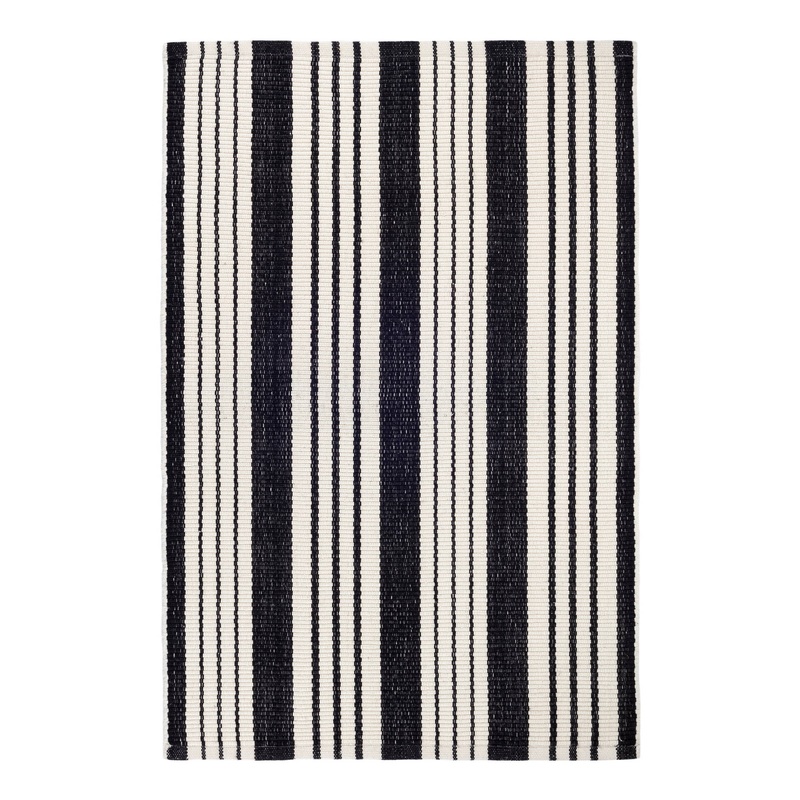 Birmingham Handwoven Indoor/Outdoor Rug | Black