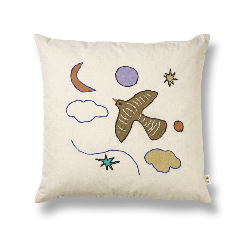 Ferm Living Naive Cushion Bird