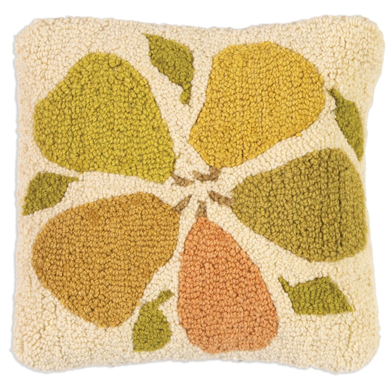 Pears On White – 14″ x 14″
