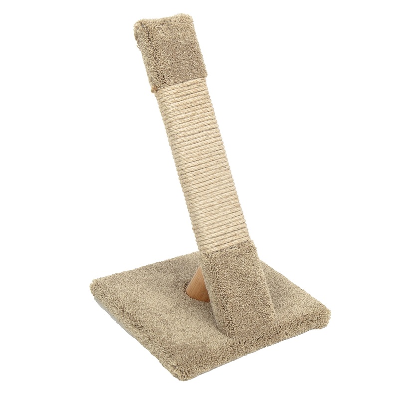 WARE Pet Products Angled Rope Scratcher Pad Toy for Cats, 22.75″ H