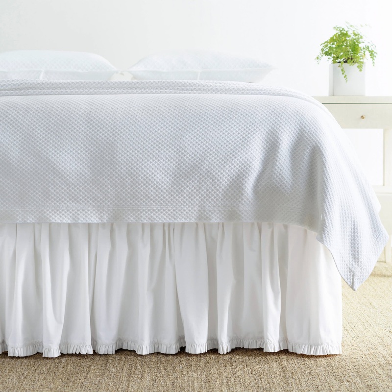 Classic Ruffle Bed Skirt | White