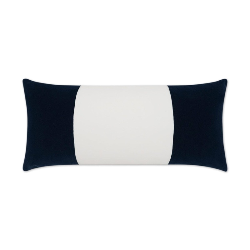 D.V. Kap 12″ x 24″ Outdoor Lumbar Pillow | Sundance Band Navy