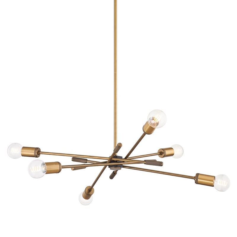 Troy F1944 Chino 6-lt 44″ Chandelier