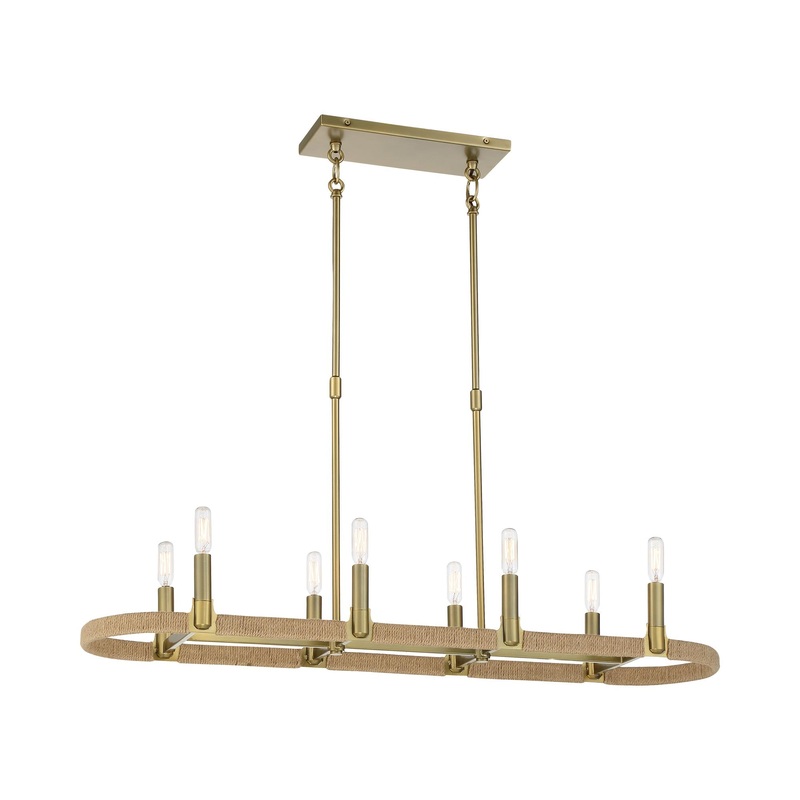 Windward Passage 8-Light Linear Pendant Light