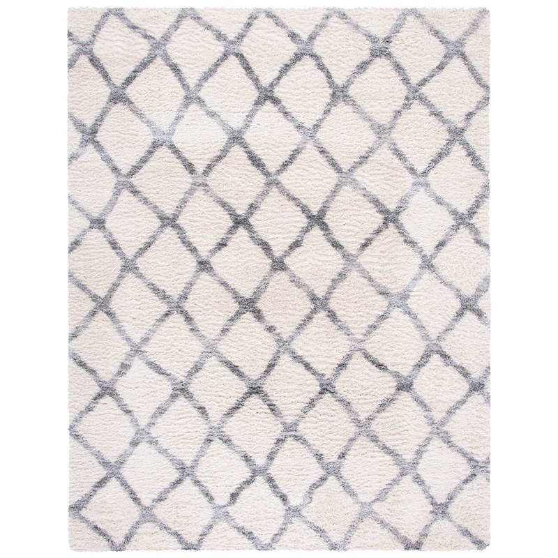 Berber Shag 200 BER215B Ivory / Grey