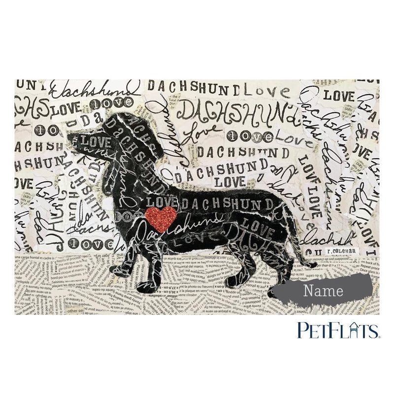 Custom Dachshund PetFlat – Premium Vinyl Mat