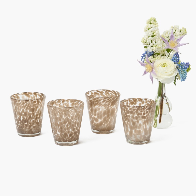Dappled Sand Glasses (Set of 4)