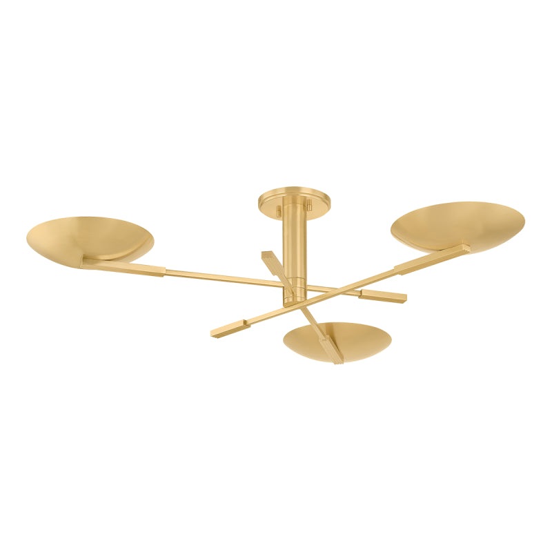 Hudson Valley 1503 Johnson 3-lt 43″ LED Semi Flush Mount