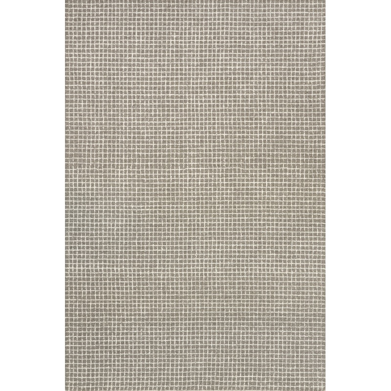 Melrose Checked Rug | Grey