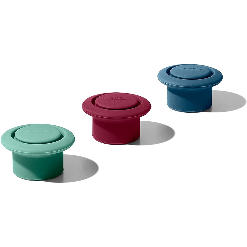 Oxo Good Grips 3-Piece Silicone Wine Stopper Set