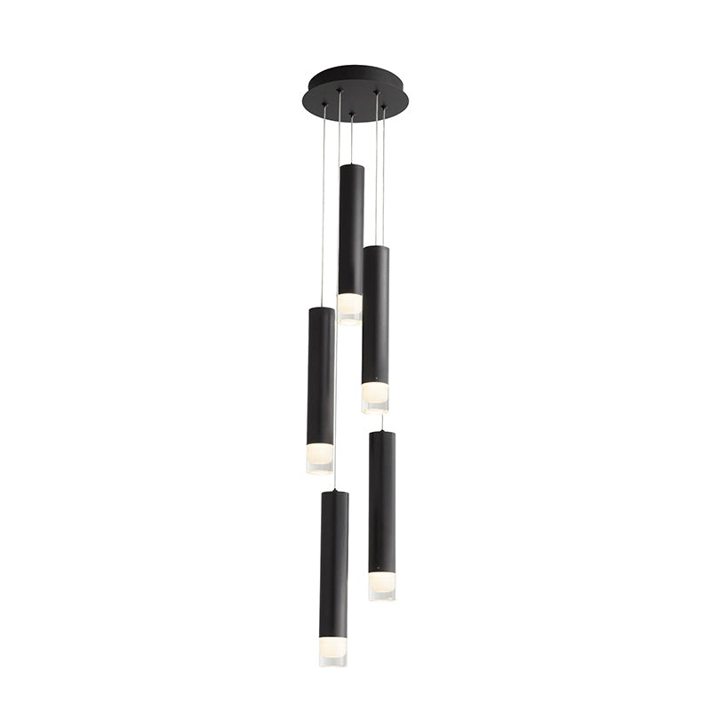 Oxygen 3-6194 Alarum 5-lt 9″ LED Pendant, CCT Selectable