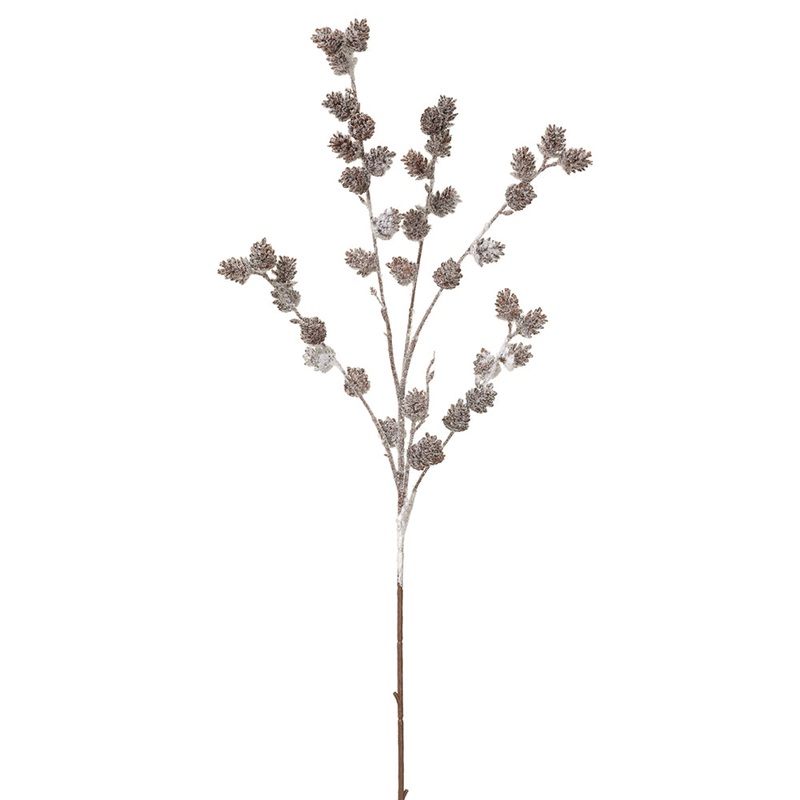 Snowy Pine Cone Branch