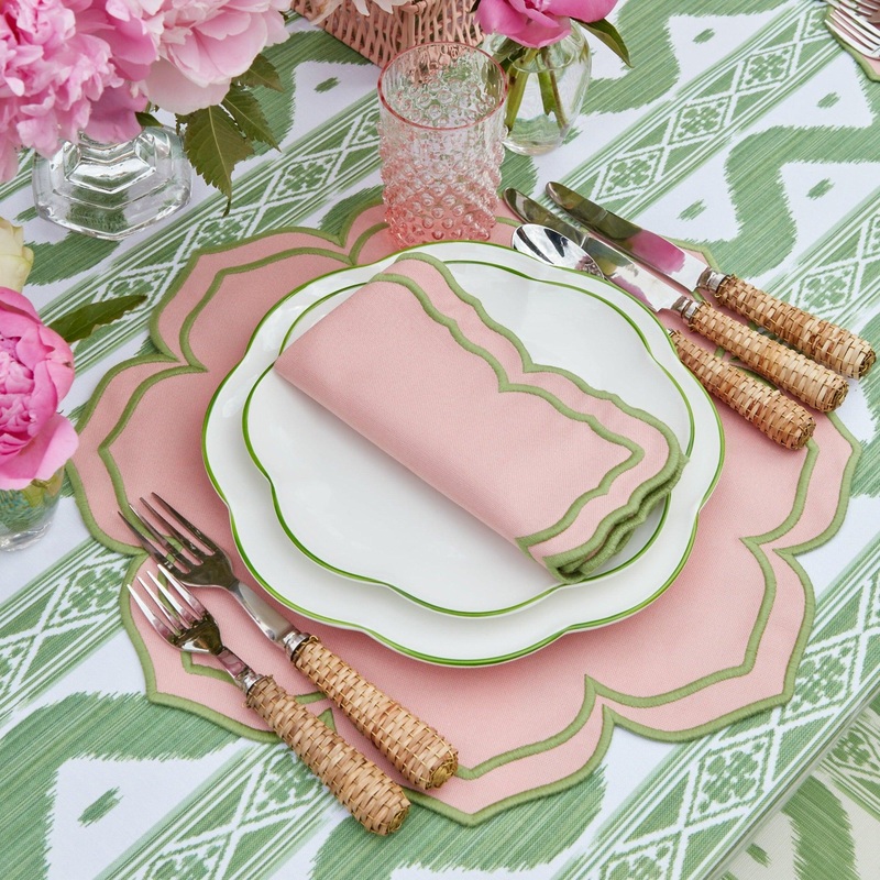 Fleur Pink Placemats & Napkins (Set of 4)