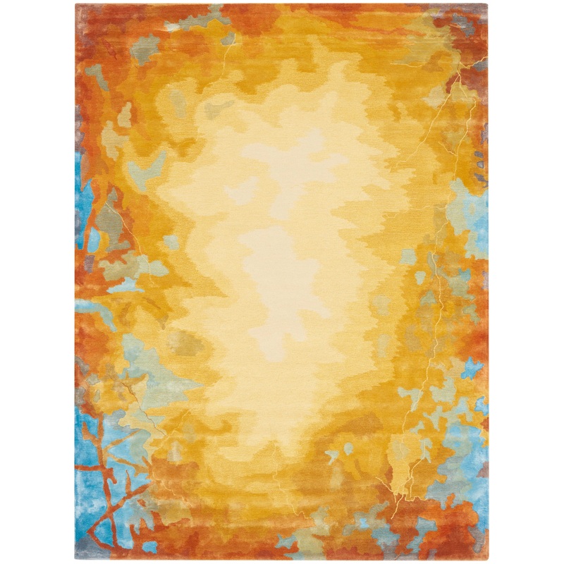 Nourison Prismatic 8’6″ x 11’6″ Gold/Multicolor Modern Indoor Rug