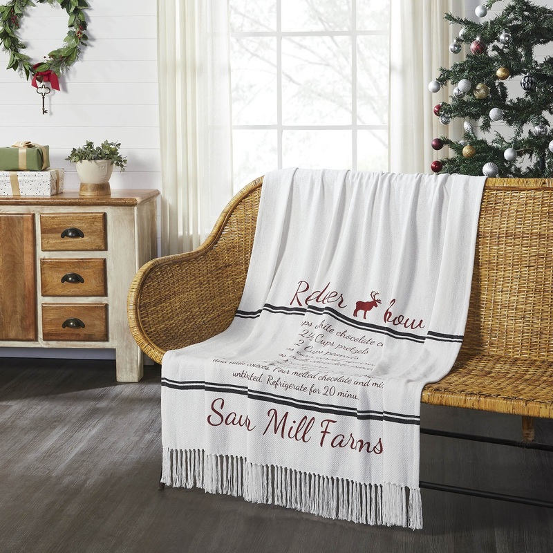 Sawyer Mill Reindeer Chow Woven Throw 50×60