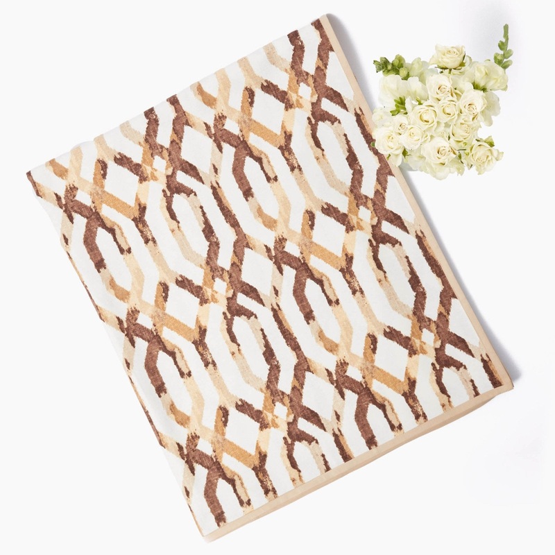 Carmon Chestnut Brown Tablecloth