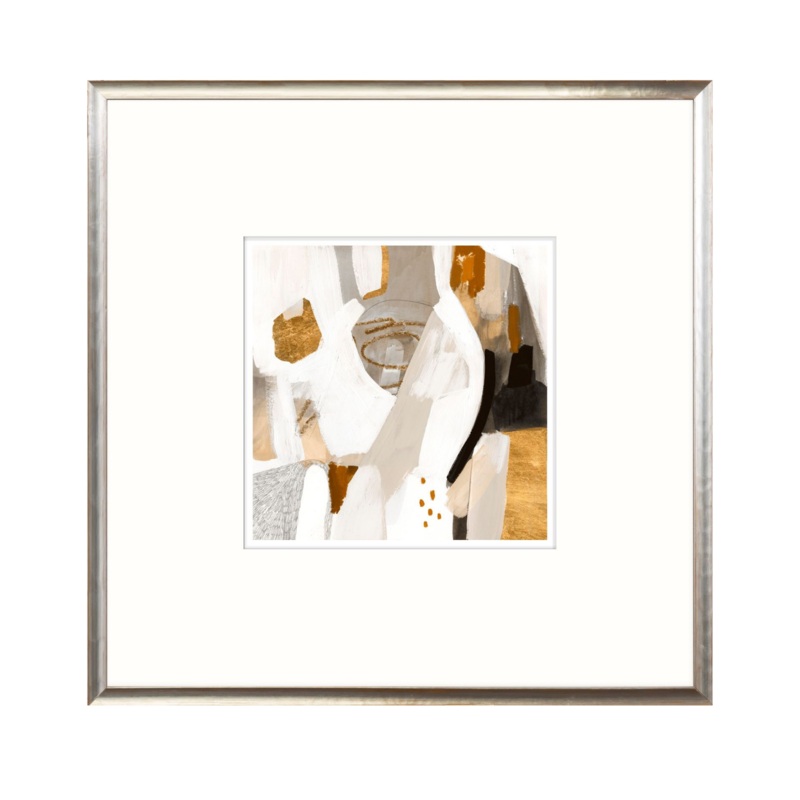 “Golden Scatter III” Framed Art Print