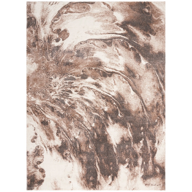 Nourison American Manor 5’3″ x 7’3″ Ivory Mocha Modern Indoor Rug