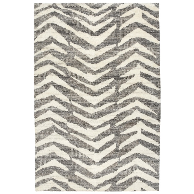 Farah Hand Knotted Wool Rug | Grey