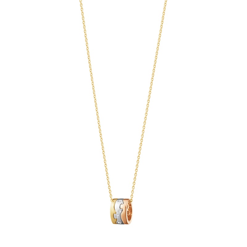 Fusion Pendant, Yellow//White/Rose Gold with Diamond – 0.05ct