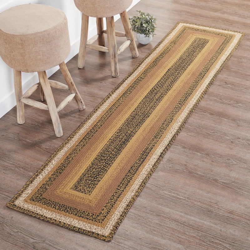 Kettle Grove Jute Rug/Runner Rect w/ Pad 24×96