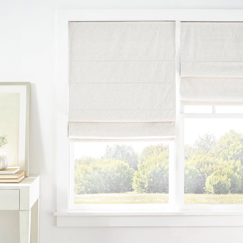 Textured Cordless Roman Shade | Natural