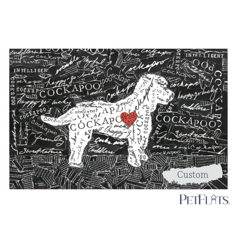 Custom Cockapoo PetFlat – Premium Vinyl Mat