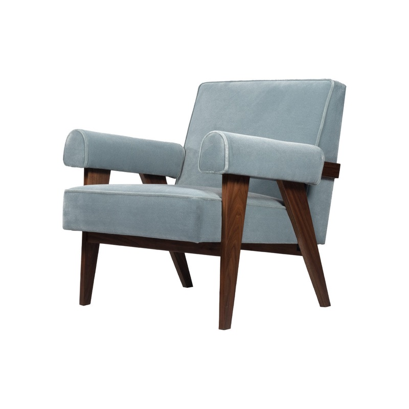 JUDE LOUNGE CHAIR | Capri Vegan Mohair