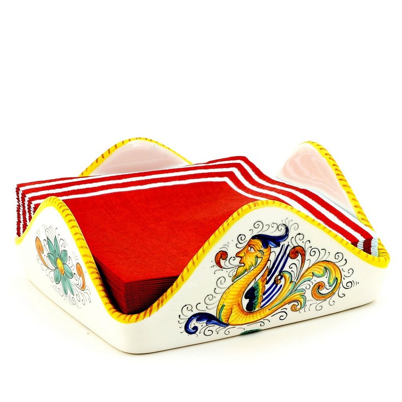 RAFFAELLESCO CLASSICO: Square Napkins Holder (For Luncheon Size napkins 6.5″x6.5″)