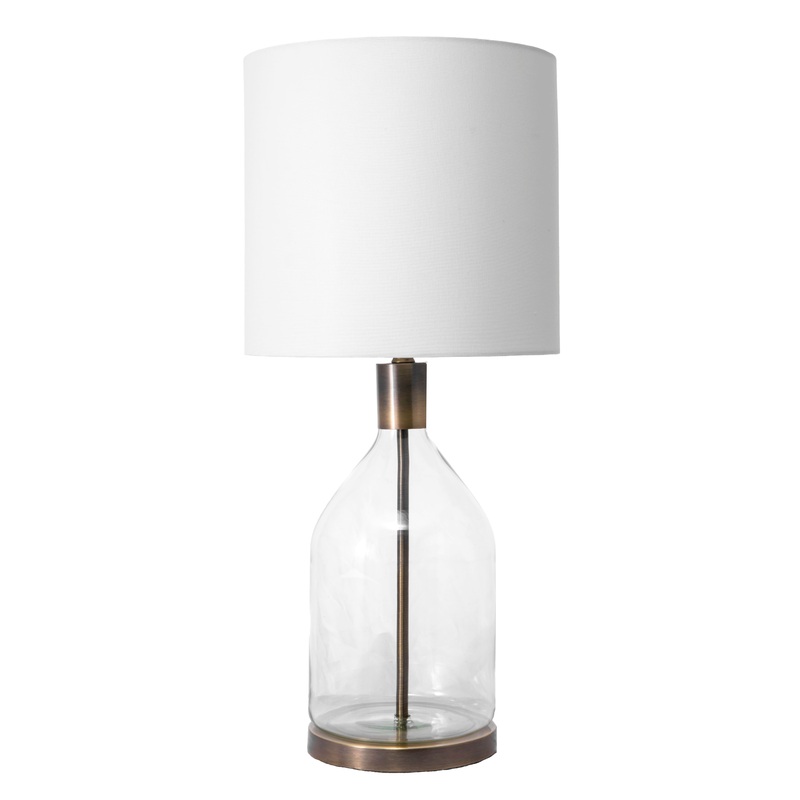 29-inch Yolanda Glass Table Lamp | Gold