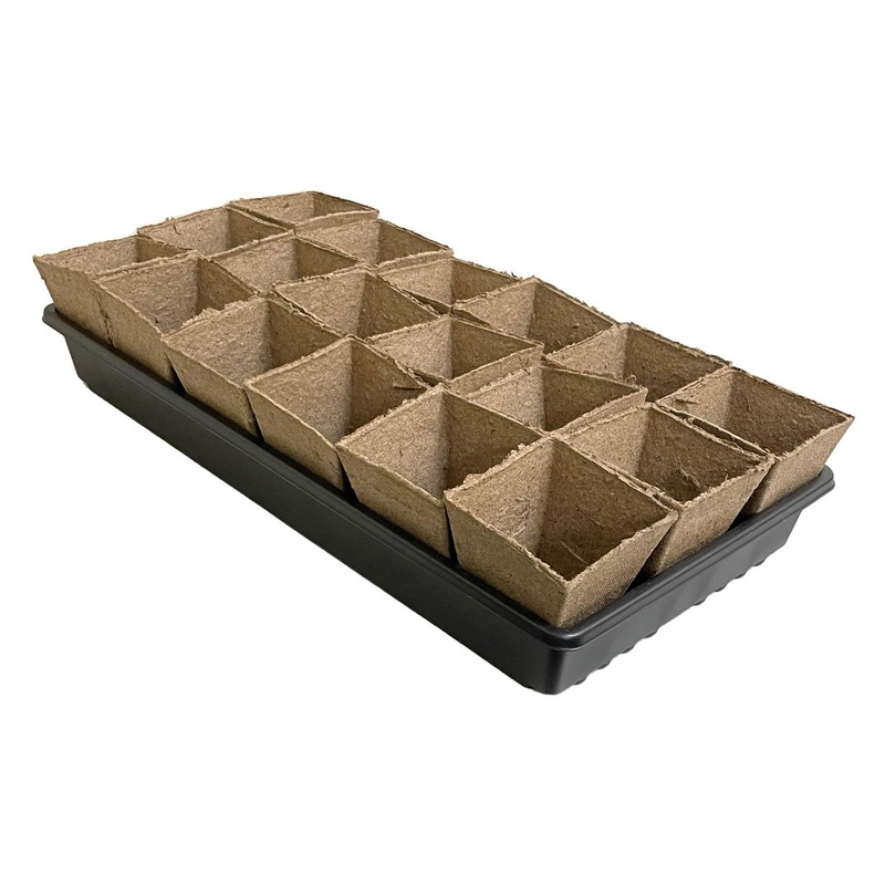 Biodegradable Jiffy Pots & Tray Kit