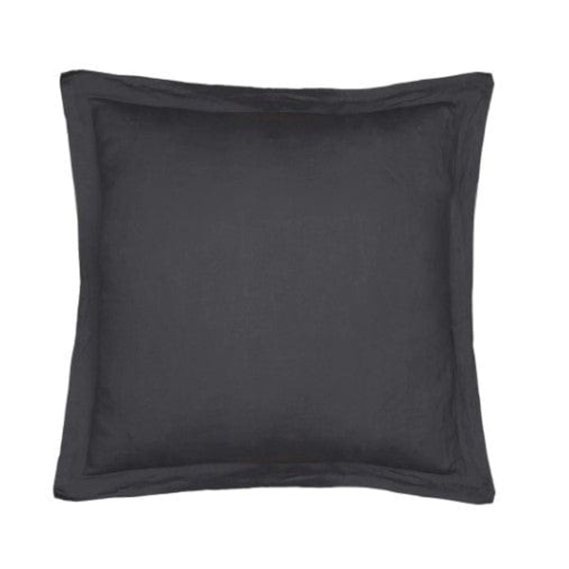Charcoal Washed Euro Sham